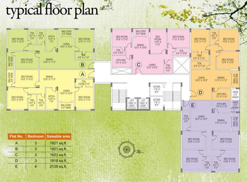  sarvapriya-residency Images for Cluster Plan of Natural Sarvapriya Residency