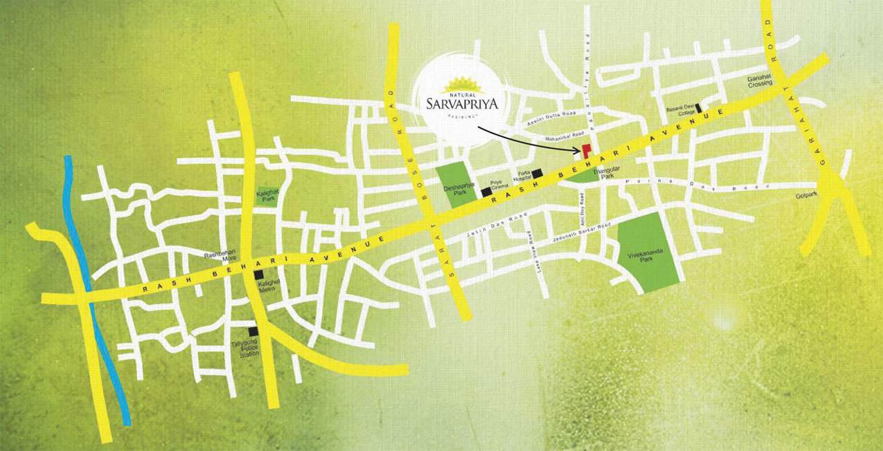 sarvapriya residency Images for Location Plan of Natural Sarvapriya Residency