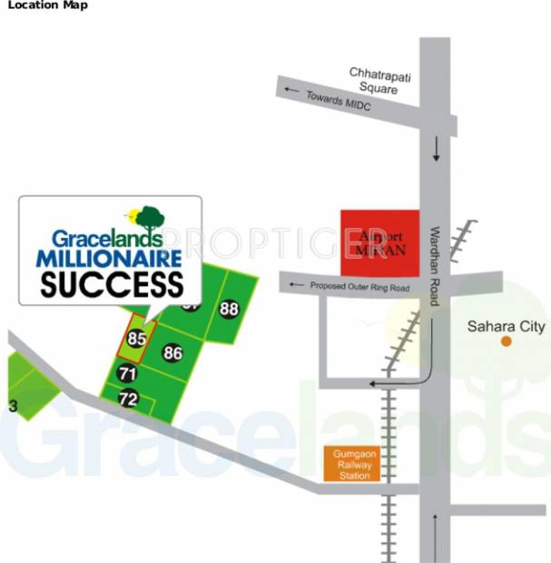 Gracelands Millionaire Success Location Plan