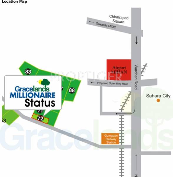Gracelands Millionaire Status Location Plan