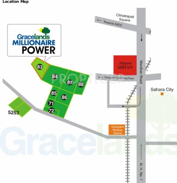 Gracelands Millionaire Power Location Plan