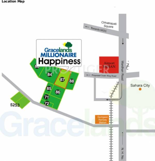 Gracelands Millionaire Happiness Location Plan