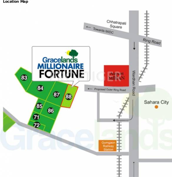 Gracelands Millionaire Fortune Location Plan