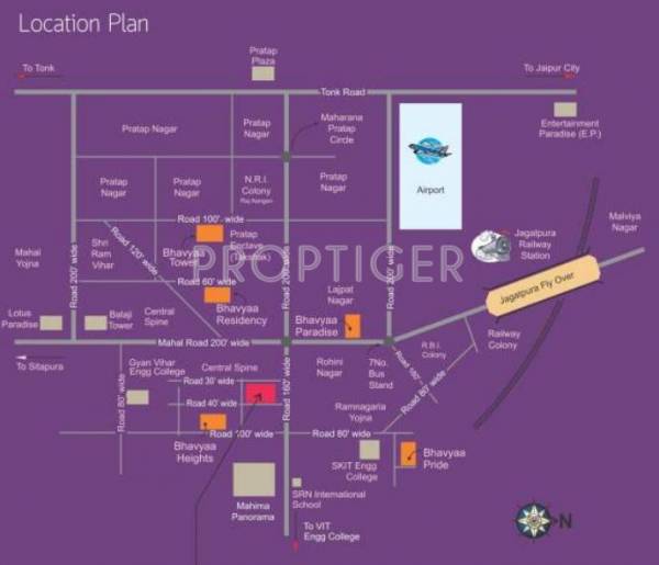 Images for Location Plan of Aradhana Bhavyaa Flora