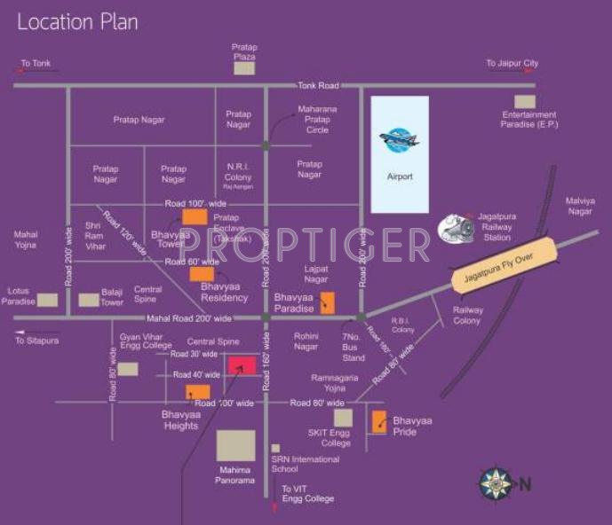 Images for Location Plan of Aradhana Bhavyaa Flora