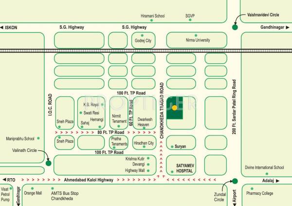 Images for Location Plan of Khyati Green Aura