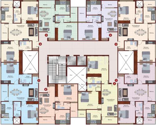Images for Cluster Plan of IPG Samyak Residency