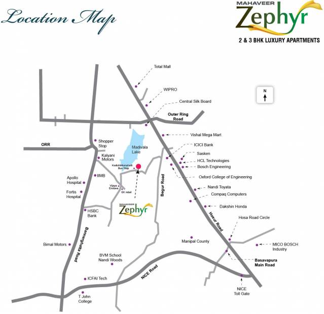  zephyr Images for Location Plan of Mahaveer Zephyr