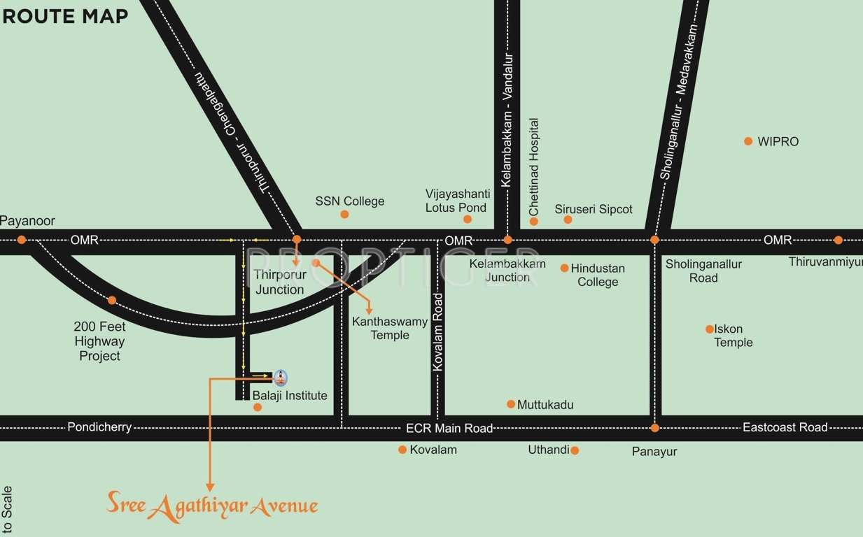 Parjay Promoters Sree Agathiyar Avenue Location Plan