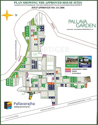 Pallavarajha Properties Pallava Garden Villa Layout Plan
