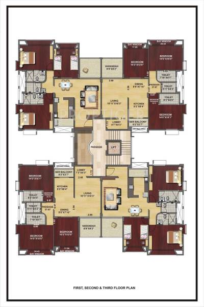 Images for Cluster Plan of VSD Brick woods Images for Cluster Plan of VSD Brick woods