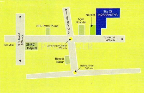 P J Construction Indraprastha Location Plan