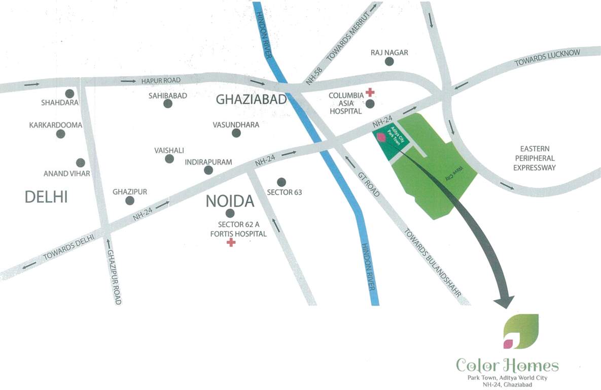 homes Images for Location Plan of Color Homes