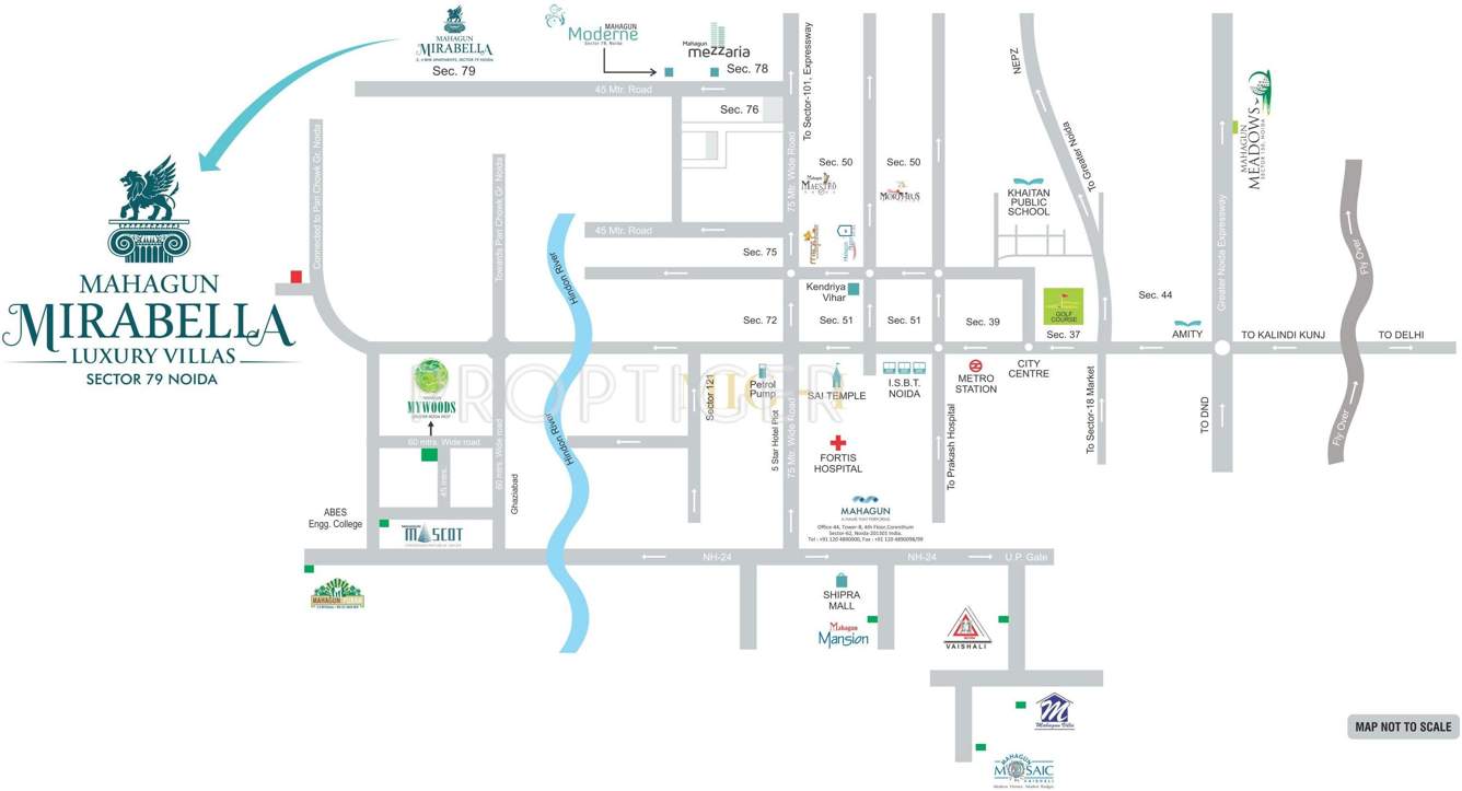 mirabella villa Images for Location Plan of Mahagun Mahagun Mirabella Villa