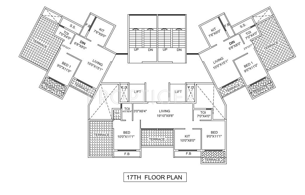  springs Single Tower Cluster Plan