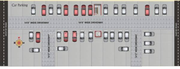 G Square Developers Panchmukhi G2 Galaxy Stilt Floor Cluster Plan