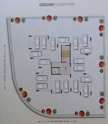  palace Single Tower Cluster Plan