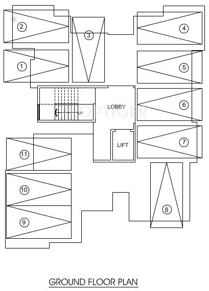  palace Single Tower Cluster Plan