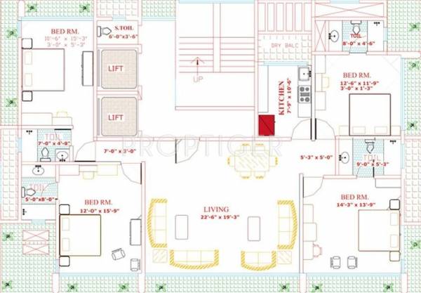 Images for Cluster Plan of AP Krsna Apartment
