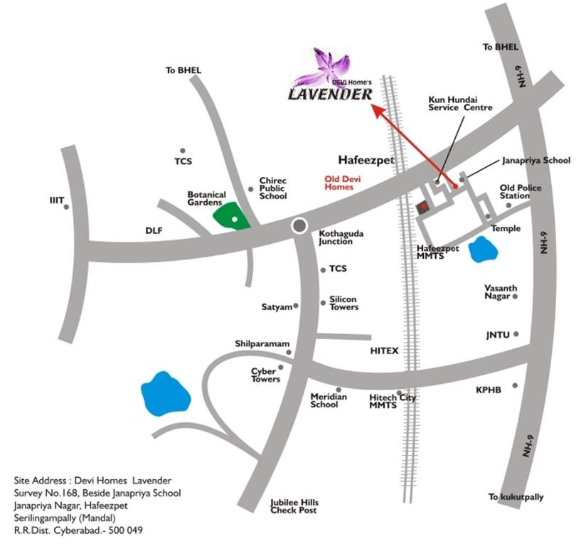  lavender Images for Location Plan of Jai Sri Devi Lavender