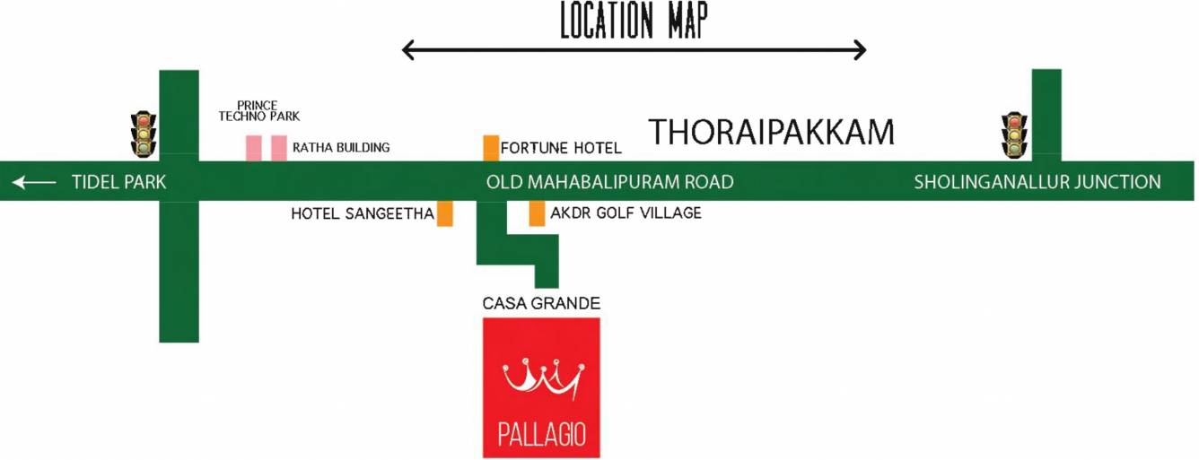 Images for Location Plan of Casagrand Pallagio Apartment