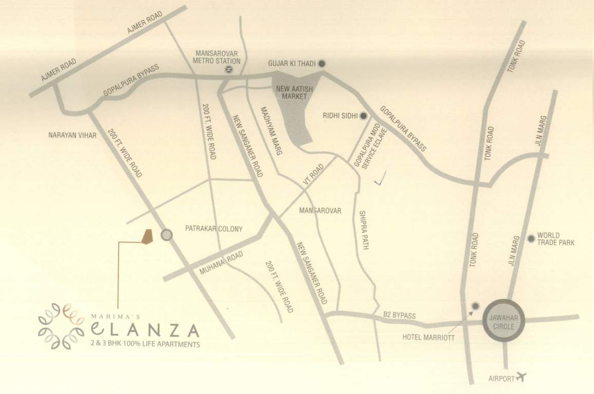 elanza Images for Location Plan of Mahima Elanza