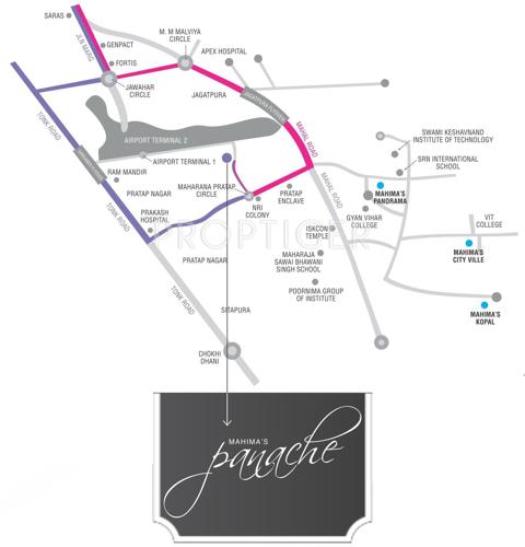 Images for Location Plan of Mahima Panache Images for Location Plan of Mahima Panache