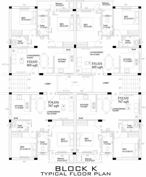  homes Images for Cluster Plan of Ruby Homes