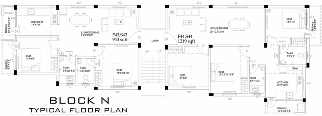  homes Images for Cluster Plan of Ruby Homes