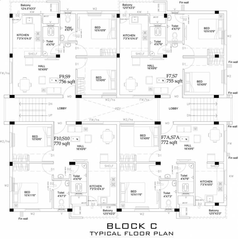  homes Images for Cluster Plan of Ruby Homes