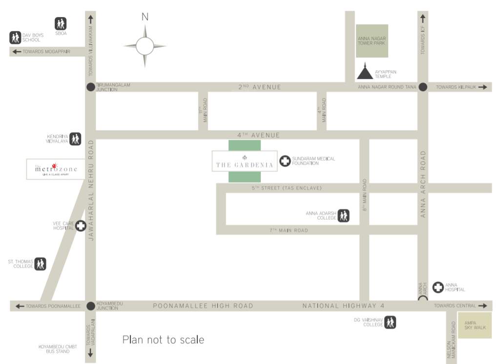  the gardenia Location Plan