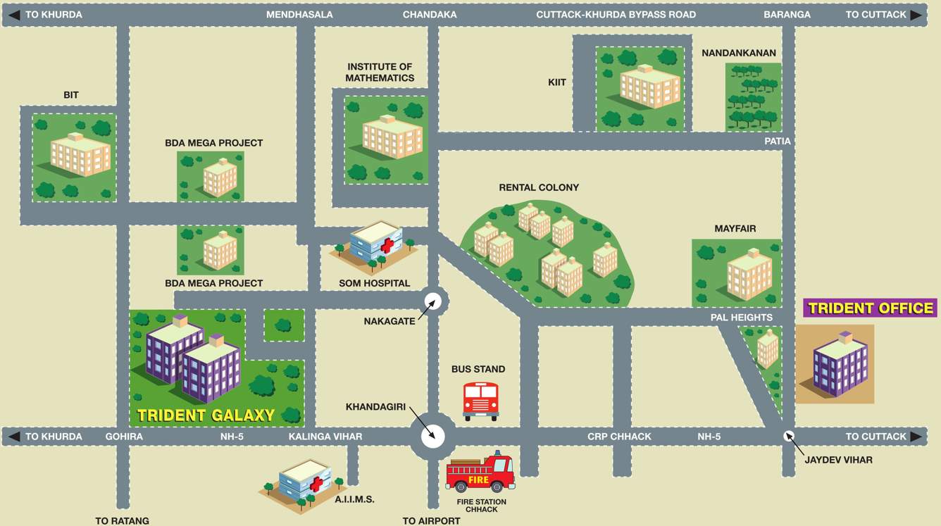 galaxy Images for Location Plan of Trident Properties Galaxy