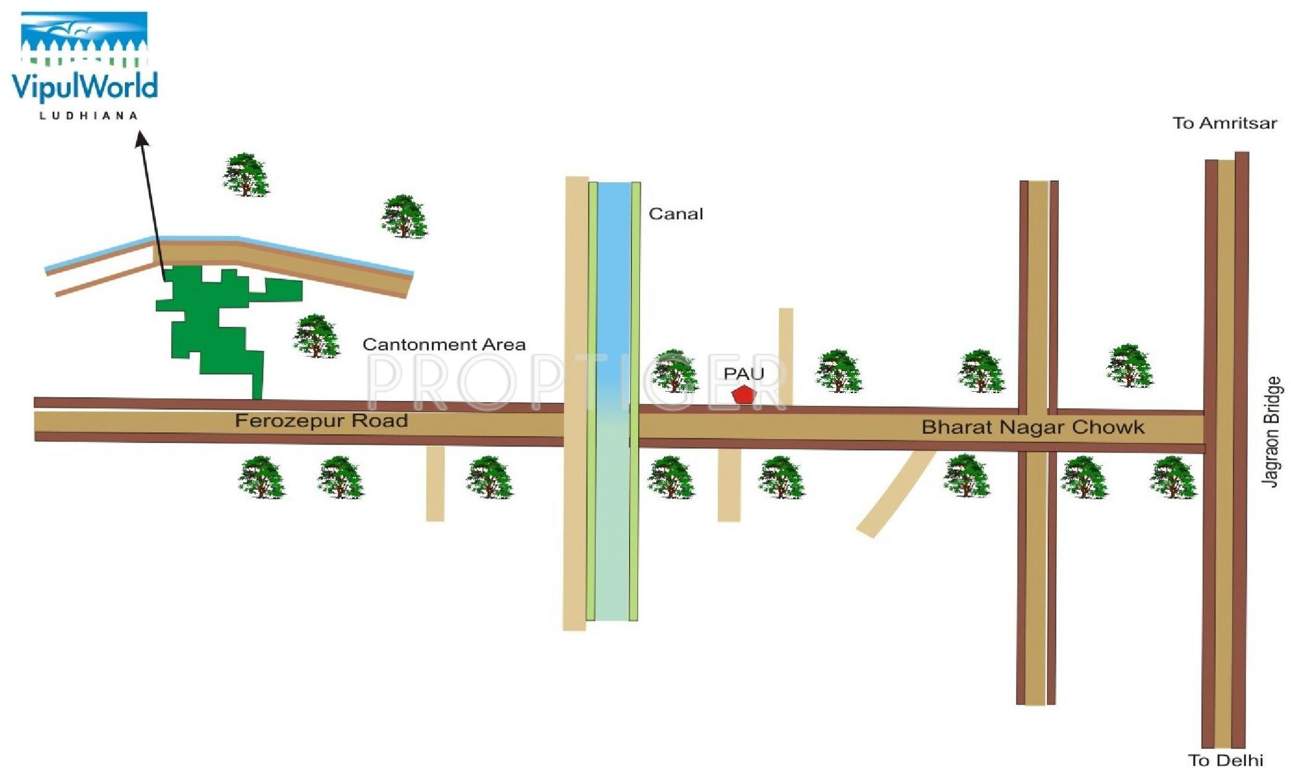  floors Images for Location Plan of Vipul Floors