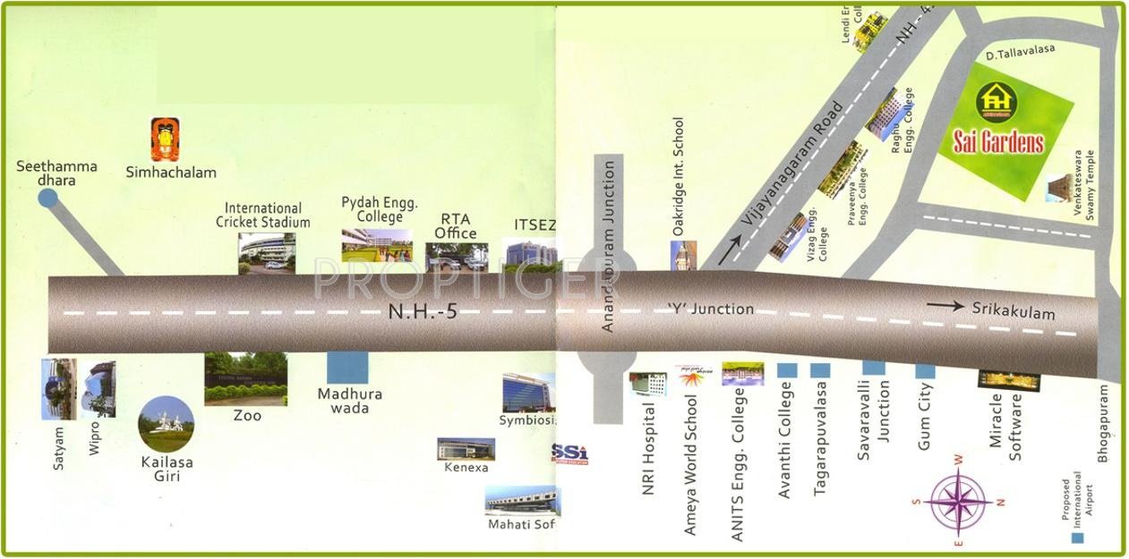 Abhinandana Housing Sai Gardens Location Plan