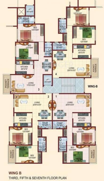 Images for Cluster Plan of DV Kingston Tower