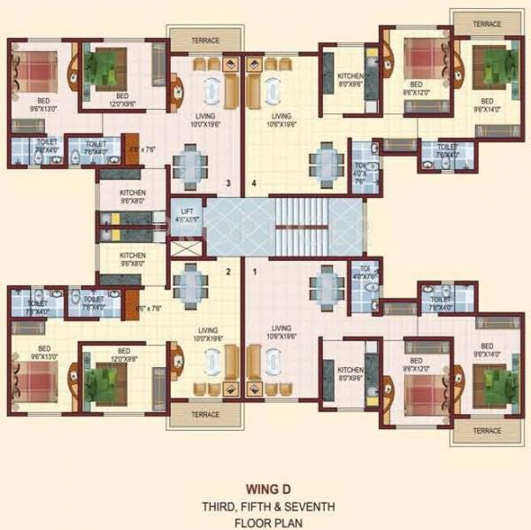 Images for Cluster Plan of DV Kingston Tower