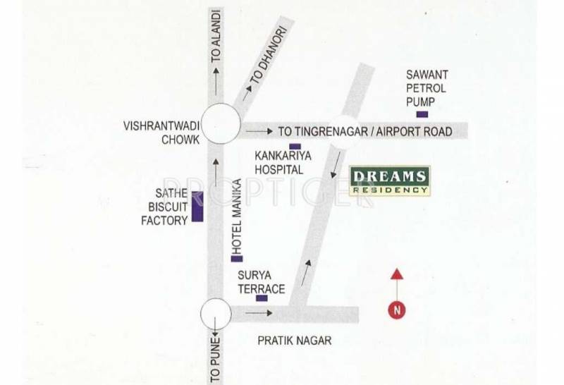 Images for Location Plan of Dreams Corporation Residency Villa