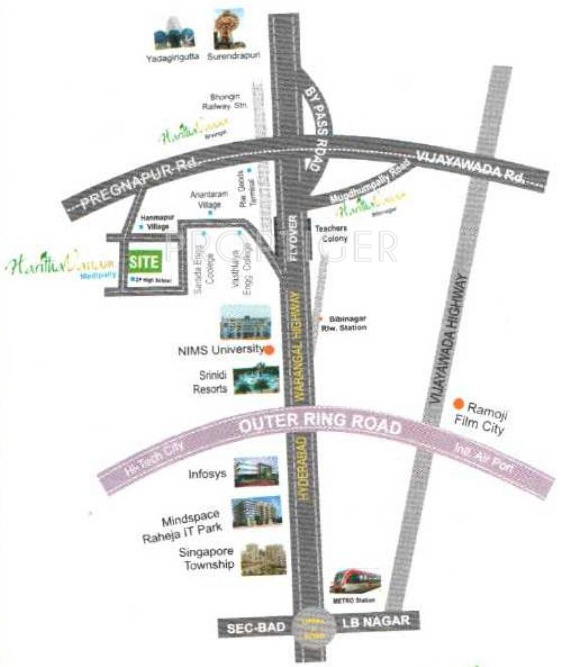 Images for Location Plan of Vikhyath Infra Developers Haritha Vanam Phase III