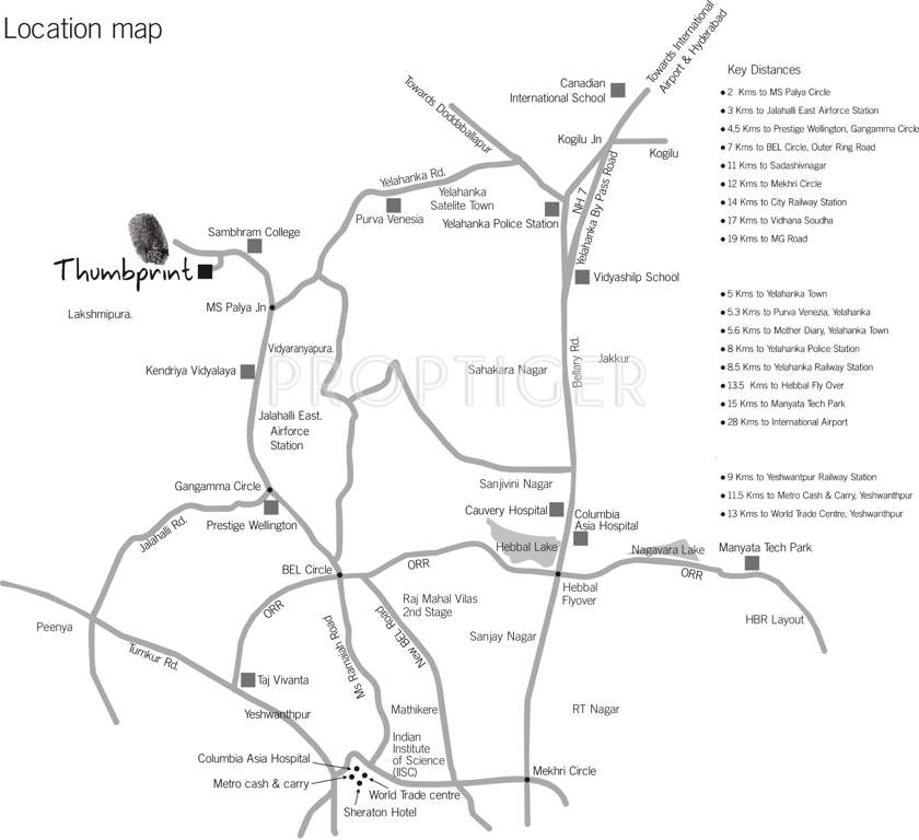  thumbprint Images for Location Plan of Baldota Thumbprint