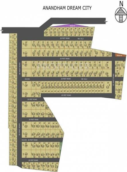 Images for Layout Plan of Dream Anandham Dream City