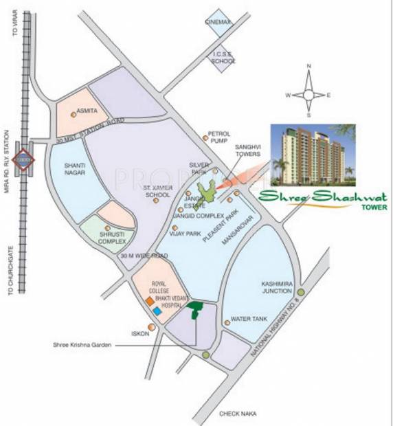  shree-shashwat Images for Location Plan of DV Shree Shashwat