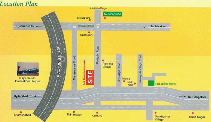Images for Location Plan of SaiCharan Sai Brundavanam