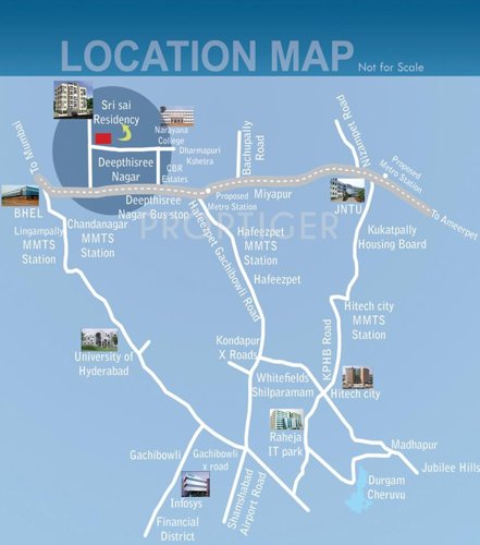 SaiCharan Townships Sri Sai Residency Location Plan