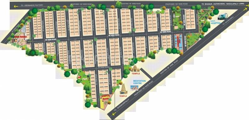 SaiCharan Townships Platinum City Layout Plan