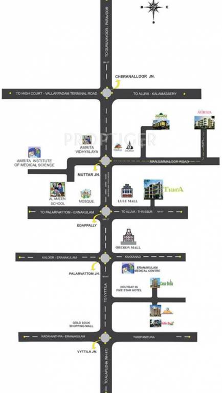 Dream Flower Auriga Location Plan