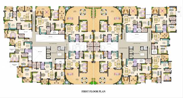 1st Floor Cluster Plan Vishwakarma Builders Prestige 1st Floor Cluster Plan