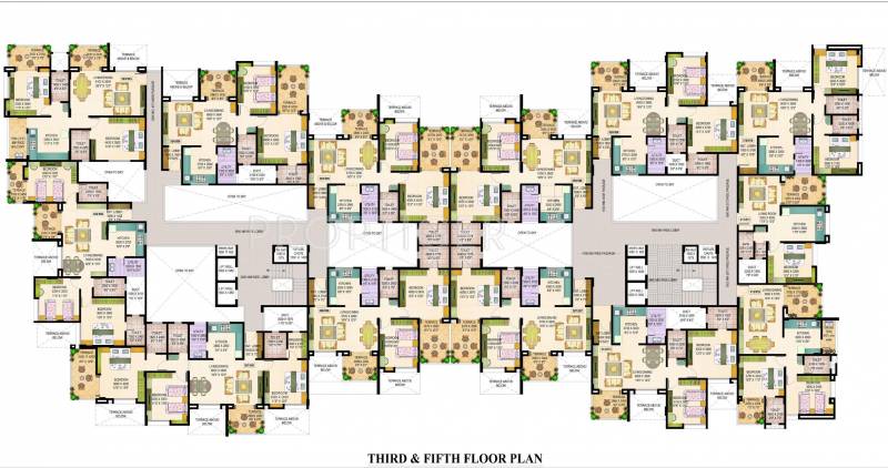 Vishwakarma Builders Prestige 3,5 Floor Cluster Plan