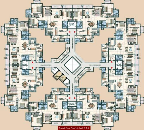 Images for Cluster Plan of Prestige Silver Oak Apartment