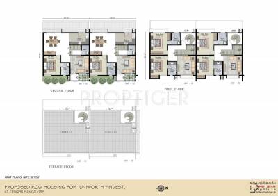 Uniworth Finewest Tranquil Villas View Cluster Plan