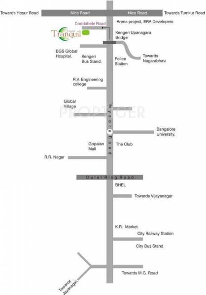 Uniworth Finewest Tranquil Villas Location Plan